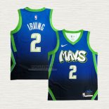 Maglia Kyrie Irving NO 2 Dallas Mavericks Citta Blu