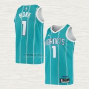 Maglia Malik Monk NO 1 Charlotte Hornets Icon 2020-21 Verde