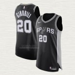 Maglia Manu Ginobili NO 20 San Antonio Spurs Icon Autentico Nero