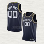 Maglia Memphis Grizzlies Personalizzate Citta 2021-22 Blu