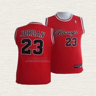 Maglia Michael Jordan NO 23 Bambino Chicago Bulls Rosso 2