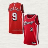 Maglia Nikola Vucevic NO 9 Chicago Bulls Citta 2021-22 Rosso