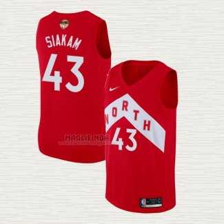 Maglia Pascal Siakam NO 43 Toronto Raptors Earned Rosso