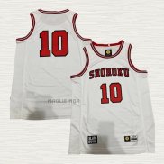 Maglia Sakuragi NO 10 Shohoku Bianco