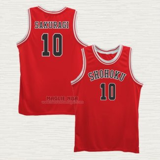 Maglia Sakuragi NO 10 Shohoku Rosso