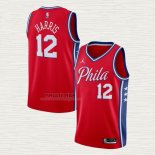 Maglia Tobias Harris NO 12 Philadelphia 76ers Statement Rosso