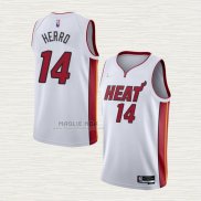 Maglia Tyler Herro NO 14 Miami Heat Association 2021-22 Bianco