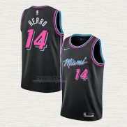 Maglia Tyler Herro NO 14 Miami Heat Citta 2018-19 Nero