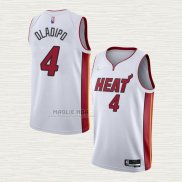 Maglia Victor Oladipo NO 4 Miami Heat Association 2021-22 Bianco