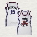 Maglia Vince Carter NO 15 Donna Toronto Raptors Bianco