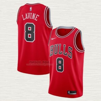 Maglia Zach Lavine NO 8 Chicago Bulls Icon Rosso