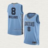 Maglia Ziaire Williams NO 8 Memphis Grizzlies Statement 2022-23 Blu