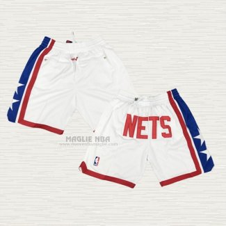 Pantaloncini Brooklyn Nets Just Don 2019 Bianco