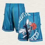 Pantaloncini Charlotte Hornets Mitchell & Ness Big Face Verde