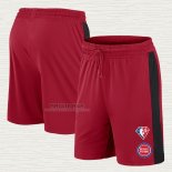 Pantaloncini Detroit Pistons 75th Anniversary Rosso