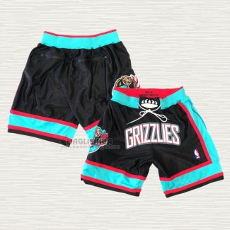 Pantaloncini Memphis Grizzlies Just Don 2001-02 Nero