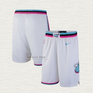 Pantaloncini Miami Heat Citta 2017-18 Bianco