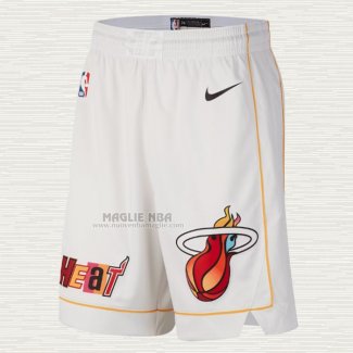 Pantaloncini Miami Heat Citta 2022-23 Bianco