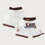 Pantaloncini Philadelphia 76ers Just Don Bianco2