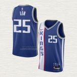 Maglia Alex Len NO 25 Sacramento Kings Citta 2023-24 Blu