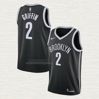 Maglia Blake Griffin NO 2 Brooklyn Nets Icon 2020-21 Nero