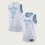 Maglia Carmelo Anthony NO 7 Los Angeles Lakers Citta 2020-21 Bianco