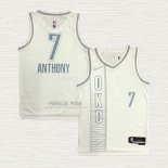 Maglia Carmelo Anthony NO 7 Oklahoma City Thunder Citta 2021-22 Bianco