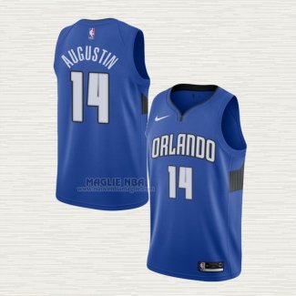 Maglia D.J. Augustin NO 14 Orlando Magic Statement Edition Blu