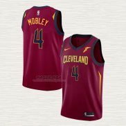 Maglia Evan Mobley NO 4 Cleveland Cavaliers Icon Rosso