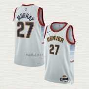 Maglia Jamal Murray NO 27 Denver Nuggets Citta 2022-23 Bianco