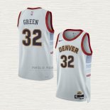 Maglia Jeff Green NO 32 Denver Nuggets Citta 2022-23 Bianco