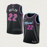 Maglia Jimmy Butler NO 22 Bambino Miami Heat Citta Nero