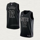 Maglia Joe Harris NO 12 Brooklyn Nets Statement 2022-23 Nero