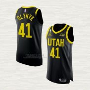 Maglia Kelly Olynyk NO 41 Utah Jazz Statement Autentico 2022-23 Nero