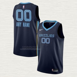 Maglia Memphis Grizzlies Personalizzate Icon Blu