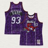 Maglia NO 93 Toronto Raptors Hardwood Classic Bape Viola