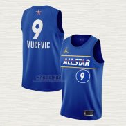 Maglia Nikola Vucevic NO 9 Orlando Magic All Star 2021 Blu