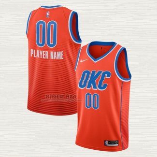 Maglia Oklahoma City Thunder Personalizzate Statement 2019-20 Arancione