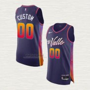 Maglia Phoenix Suns Personalizzate Citta Autentico 2023-24 Viola