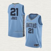 Maglia Tyus Jones NO 21 Memphis Grizzlies Statement 2022-23 Blu