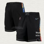 Pantaloncini Brooklyn Nets Citta 2020-21 Nero