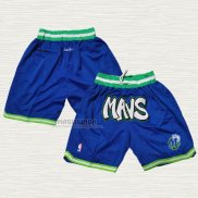 Pantaloncini Dallas Mavericks Just Don Blu