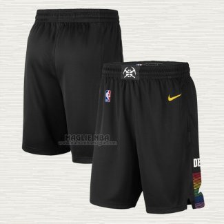 Pantaloncini Denver Nuggets Citta Edition 2019-20 Nero