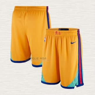 Pantaloncini Golden State Warriors Citta Giallo