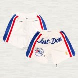 Pantaloncini Philadelphia 76ers Just Don Bianco