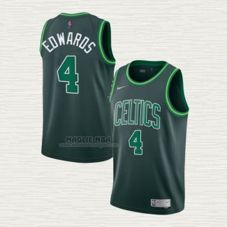 Maglia Carsen Edwards NO 4 Boston Celtics Earned 2020-21 Verde