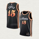 Maglia Clint Capela NO 15 Atlanta Hawks Citta 2022-23 Nero