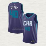 Maglia Cody Zeller NO 40 Charlotte Hornets Statement Edition Viola