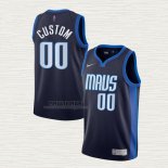 Maglia Dallas Mavericks Personalizzate Earned 2020-21 Blu