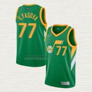 Maglia Ersan Ilyasova NO 77 Utah Jazz Earned 2020-21 Verde